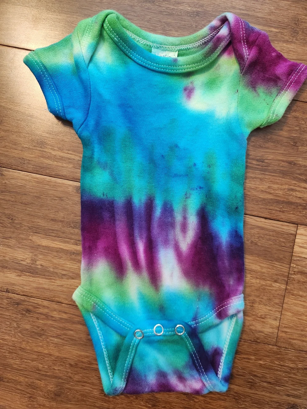 Newborn Set- Dr. Seuss Places You'll Go & Tie Dye Baby Short Onesie & Paci Clip